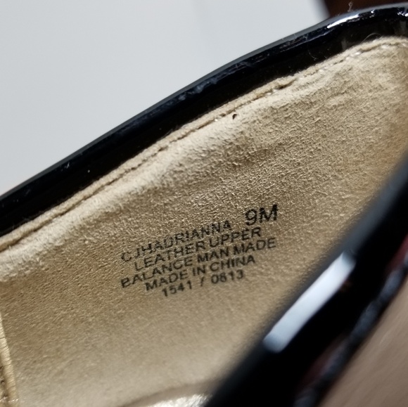 Size 9m CIRCA JOAN & DAVID LUXE BLACK AND TAN HEEL - Picture 6 of 6